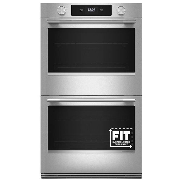 27" Smart Electric Double Wall Oven With Assisted Cooking Modes - Printshield Finish