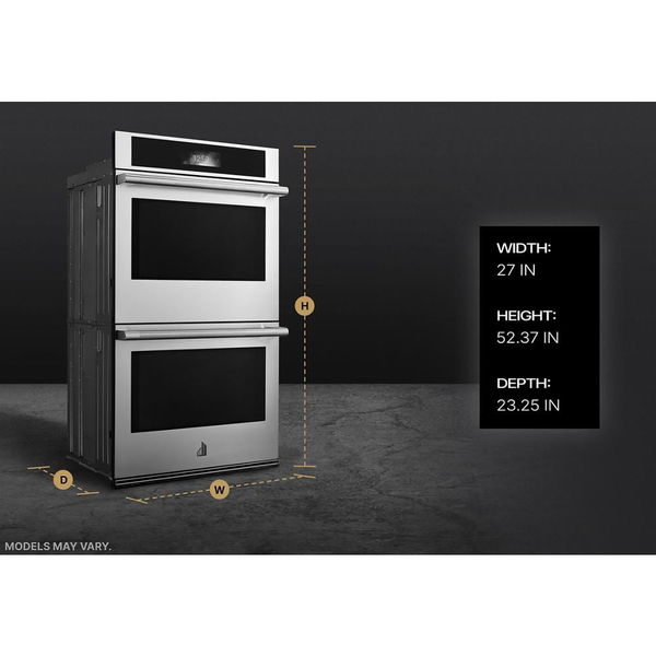 27" Rise Built-In Double Wall Oven With Multimode True Convection