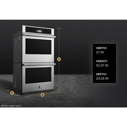 27" Rise Built-In Double Wall Oven With Multimode True Convection