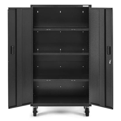 Ready-to-Assemble Mobile Storage Cabinet - Hammered Granite