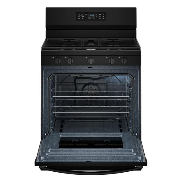 30" Gas Range With Air Cooking Technology And Steam Clean - Black