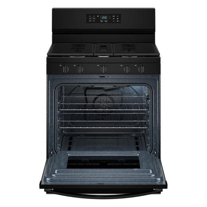 30" Gas Range With Air Cooking Technology And Steam Clean - Black