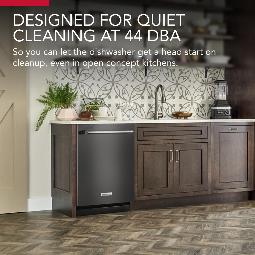 360° Max Jets Third Rack Dishwasher With 50+ Total Wash Jets, 44 dBA - Black Stainless Steel With PrintShield Finish