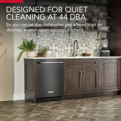 360° Max Jets Third Rack Dishwasher With 50+ Total Wash Jets, 44 dBA - Black Stainless Steel With PrintShield Finish