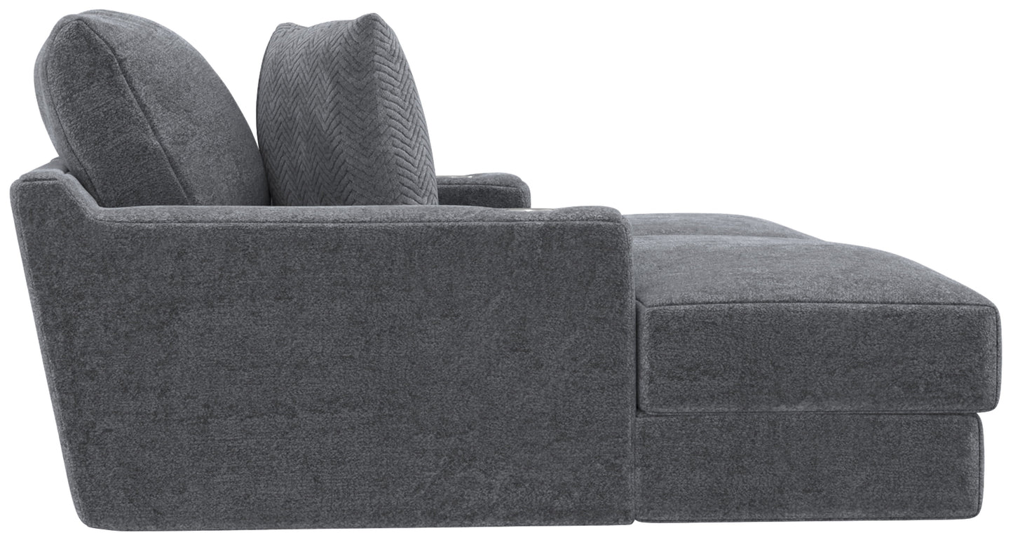 Cozy - 2 Piece Double Wide Chaise With USB Charging Ports