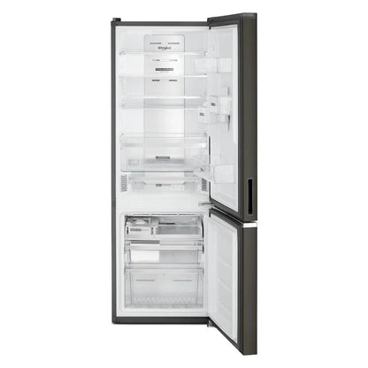 24" Wide Garage- Ready Bottom-Freezer Refrigerator, 12.9 Cubic Feet - Black Stainless Finish