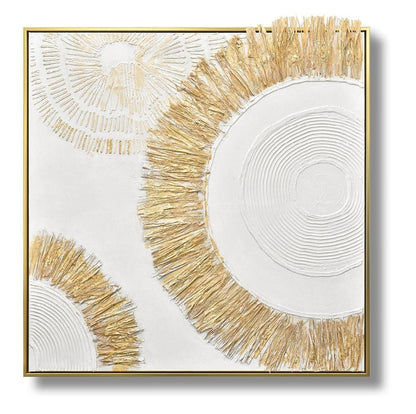 Radiant Fringe - 35" x 35" Framed Wall Art