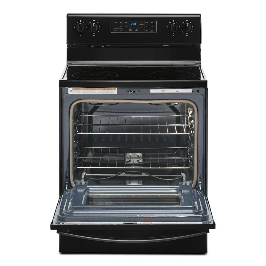5.3 Cubic Feet Whirlpool Metal Electric Range With Frozen Bake Technology - Black