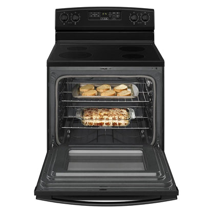 30" Electric Range With Extra-Large Oven Window - Black