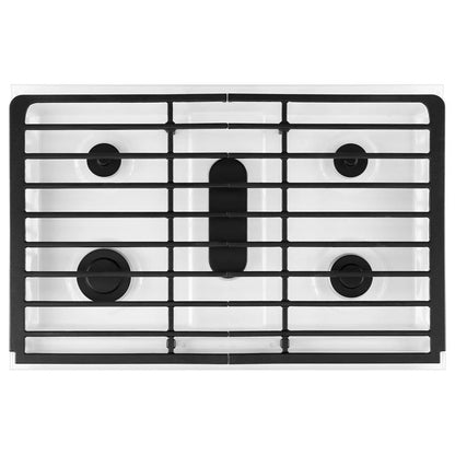 6.0 Cubic Feet Gas Double Oven Range With Ez-2-Lift Hinged Grates - White Ice