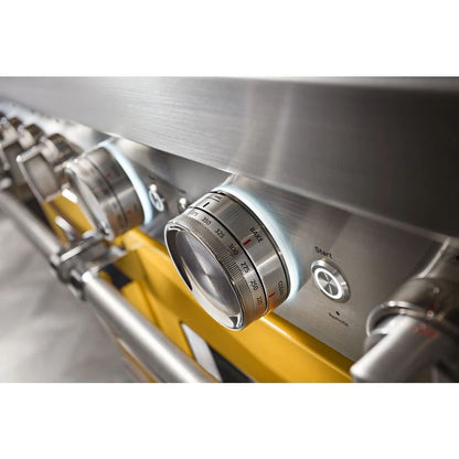 48'' Smart Commercial-Style Gas Range With Griddle - Yellow Pepper
