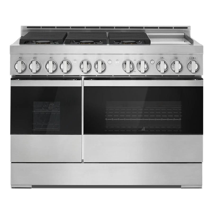 48" Noir Gas Professional-Style Range With Chrome-Infused Griddle