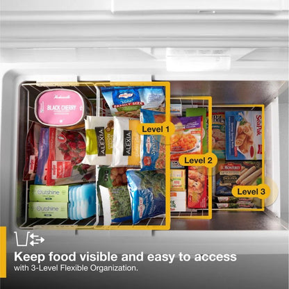 16 Cubic Feet Convertible Chest Freezer With 3 Storage Levels