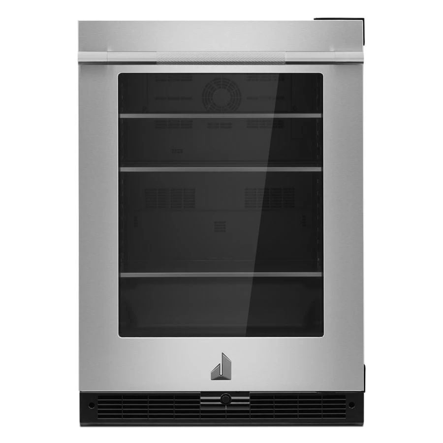 Rise 24" Under Counter Glass Door Refrigerator, Right Swing