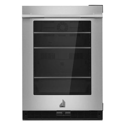 Rise 24" Under Counter Glass Door Refrigerator, Right Swing