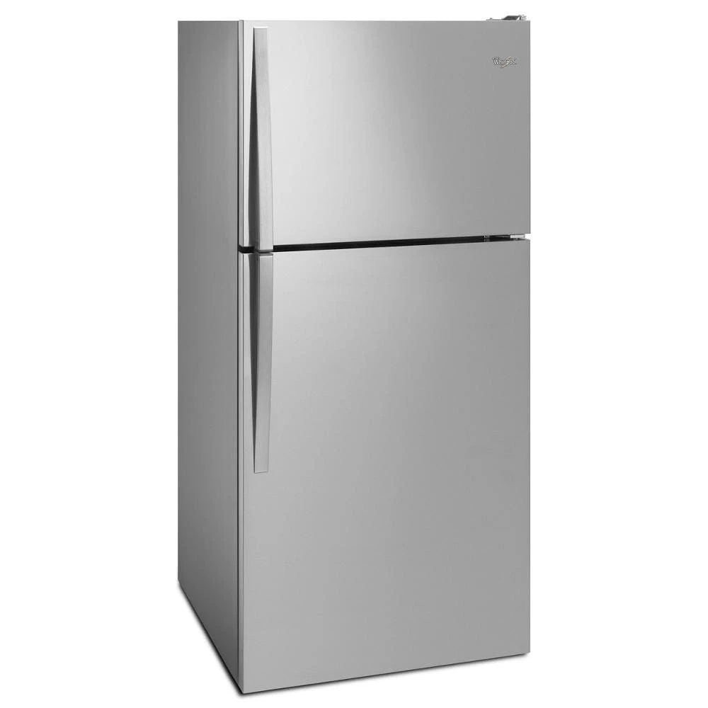 30" Wide Top Freezer Refrigerator - 18 Cubic Feet - Monochromatic Stainless Steel - 65,4" Height