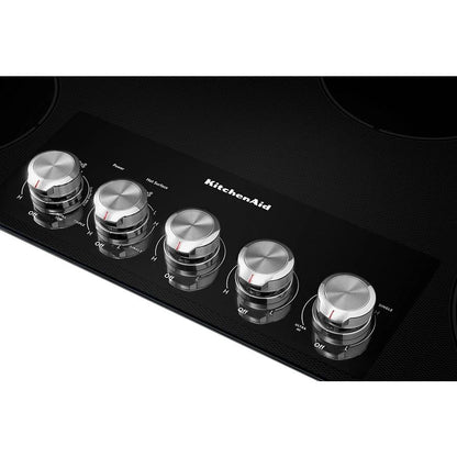 36" Electric Cooktop With 5 Elements And Knob Controls - Black