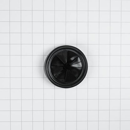 Disposer Splash Guard, With 4" Diameter Flexible Rubber Sink Baffle - Black