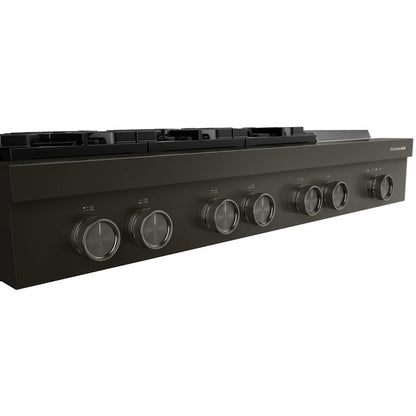 Kitchenaid 48" 6-Burner Gas Commercial-Style Rangetop With Griddle - Black Ore
