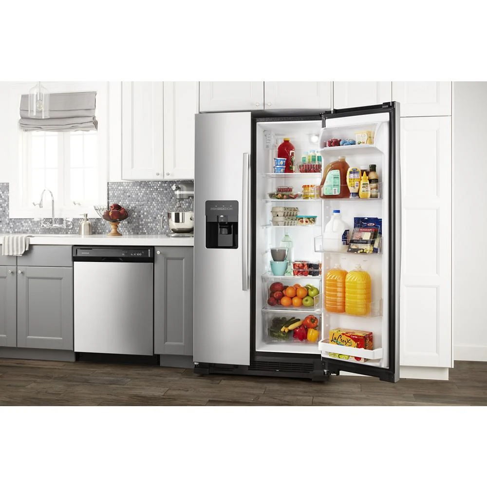 33" Side-By-Side Refrigerator With Dual Pad External Ice And Water Dispenser