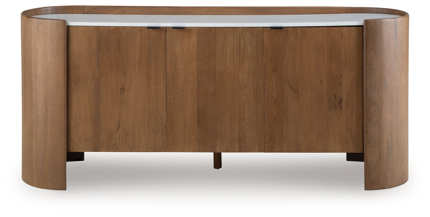 Fitzroy - Accent Cabinet - Brown / White