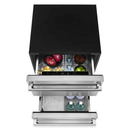 Noir 24" Double Drawer Refrigerator/Freezer