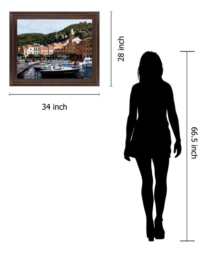 Harbor Village Serenity - 28" x 34" Framed Wall Art