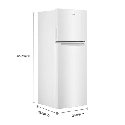 24" Wide Small Space Top-Freezer Refrigerator - 12.9 Cubic Feet - White