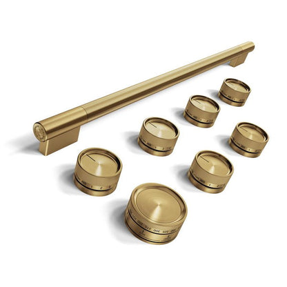 Brass Handle And Knob Hardware Accessory Kit For KitchenAid 36" Commercial-Style Induction Range