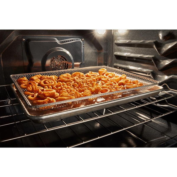 30" Energy Star Electric Range With Air Cooking Technology, No Preheat Air Fry And Air Baking And Self Clean - Fingerprint Resistant Stainless Steel