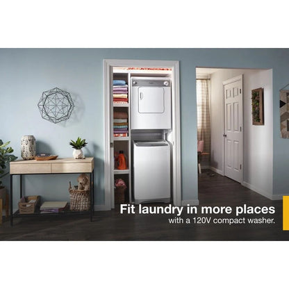 1.6 Cubic Feet Compact Top Load Washer With Flexible Installation