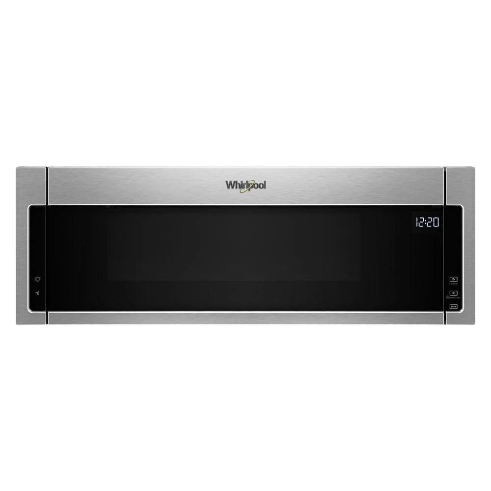 1.1 Cubic Feet Low Profile Microwave Hood Combination - Black-On-Stainless