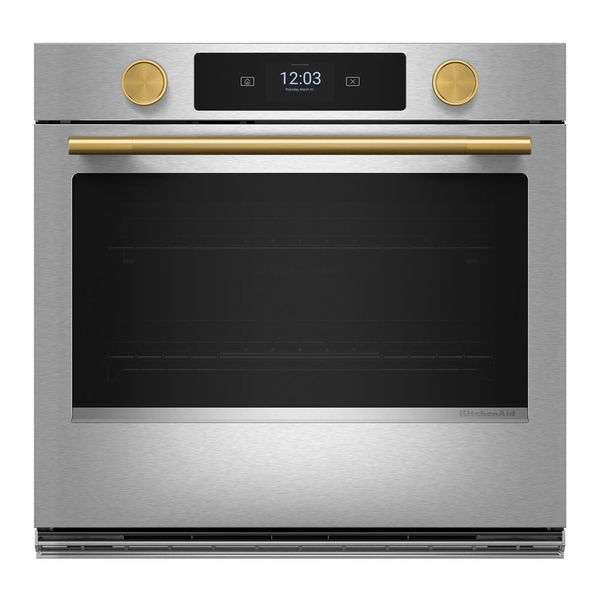 Brass Handle And Knob Hardware Accessory Kit For KitchenAid Single Wall Oven