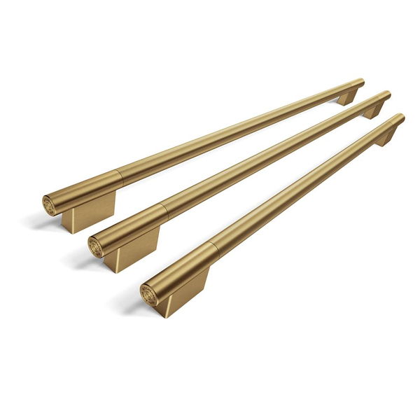 Brass Handle Hardware Accessory Kit For KitchenAid 42" Built-In French Door Bottom Mount Refrigerator