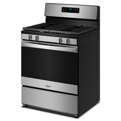 30" Gas Range With Crispy Mode And Dishwasher Safe Grates - Stainless