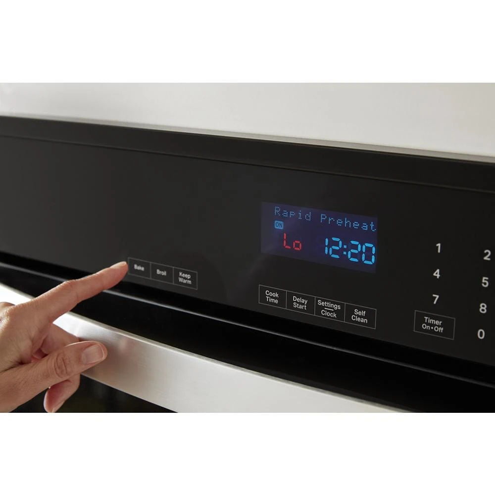 30" Single Self-Cleaning Wall Oven, 5.0 Cubic Feet - Stainless Steel