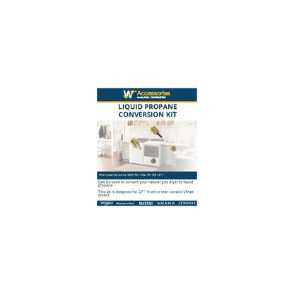 Gas Dryer Conversion Kit Fits 27" F/R Console Vmax Dryers, Propane-Orifice Size-55, Butane-Orifice Size-54