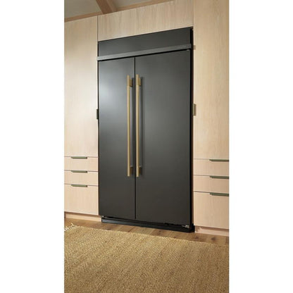25.5 Cu. Ft. 42" Built-In Side-By-Side Refrigerator With Platinum Interior - Black Ore