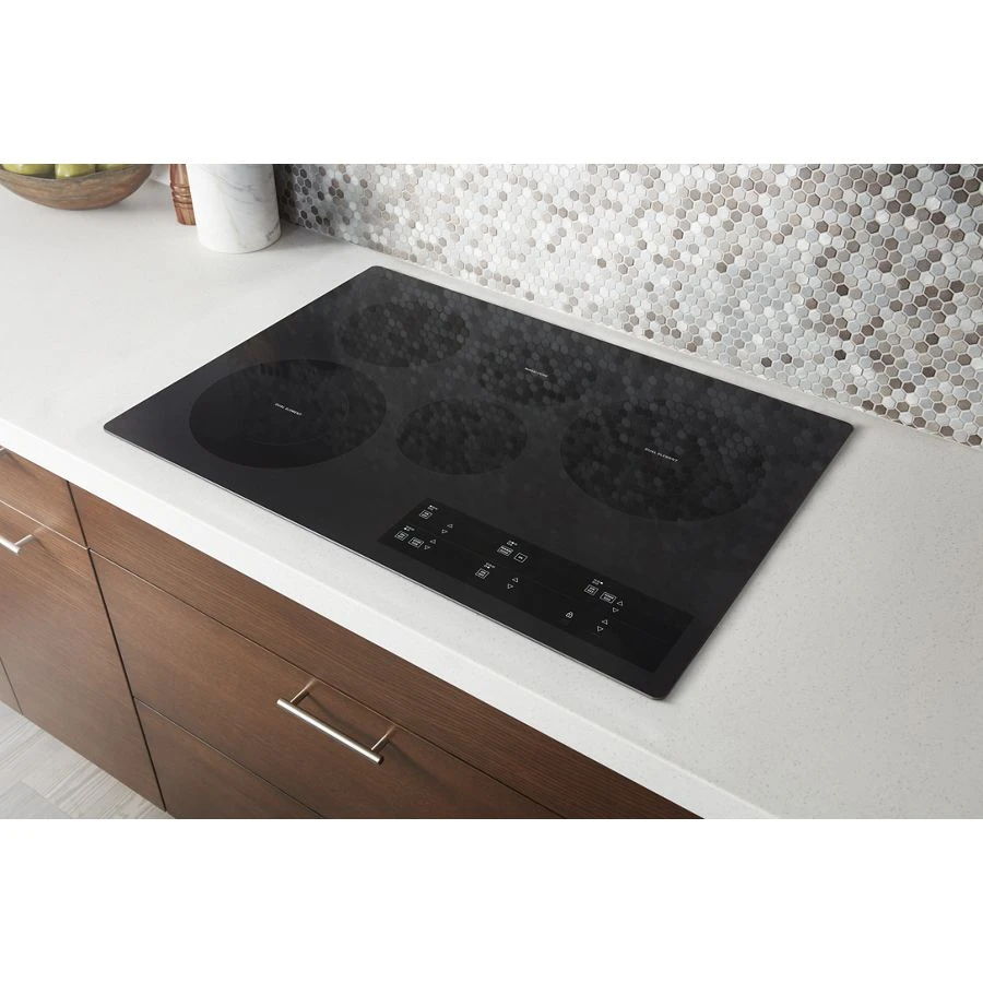 30" Electric Ceramic Glass Cooktop With Two Dual Radiant Elements - Black