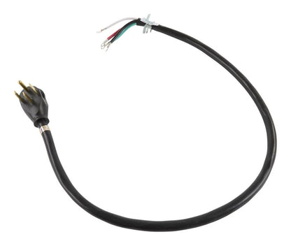 4' Length Electric Range Power Cord - Black