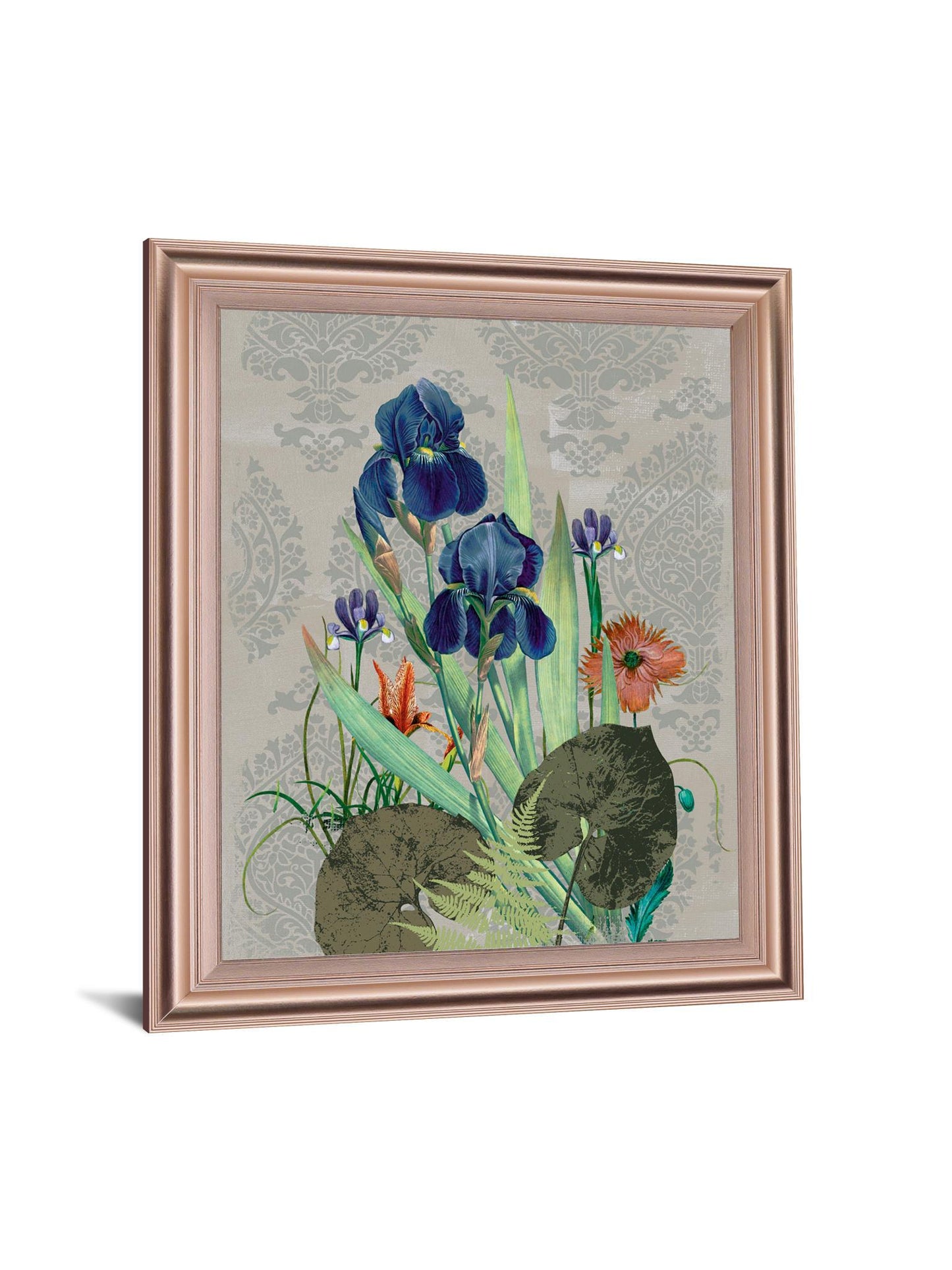Mystic Iris Garden - 28" x 34" Framed Wall Art