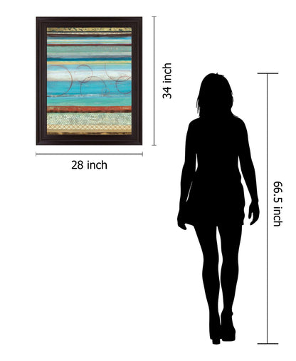 Azure Rhythm - 28" x 34" Framed Wall Art