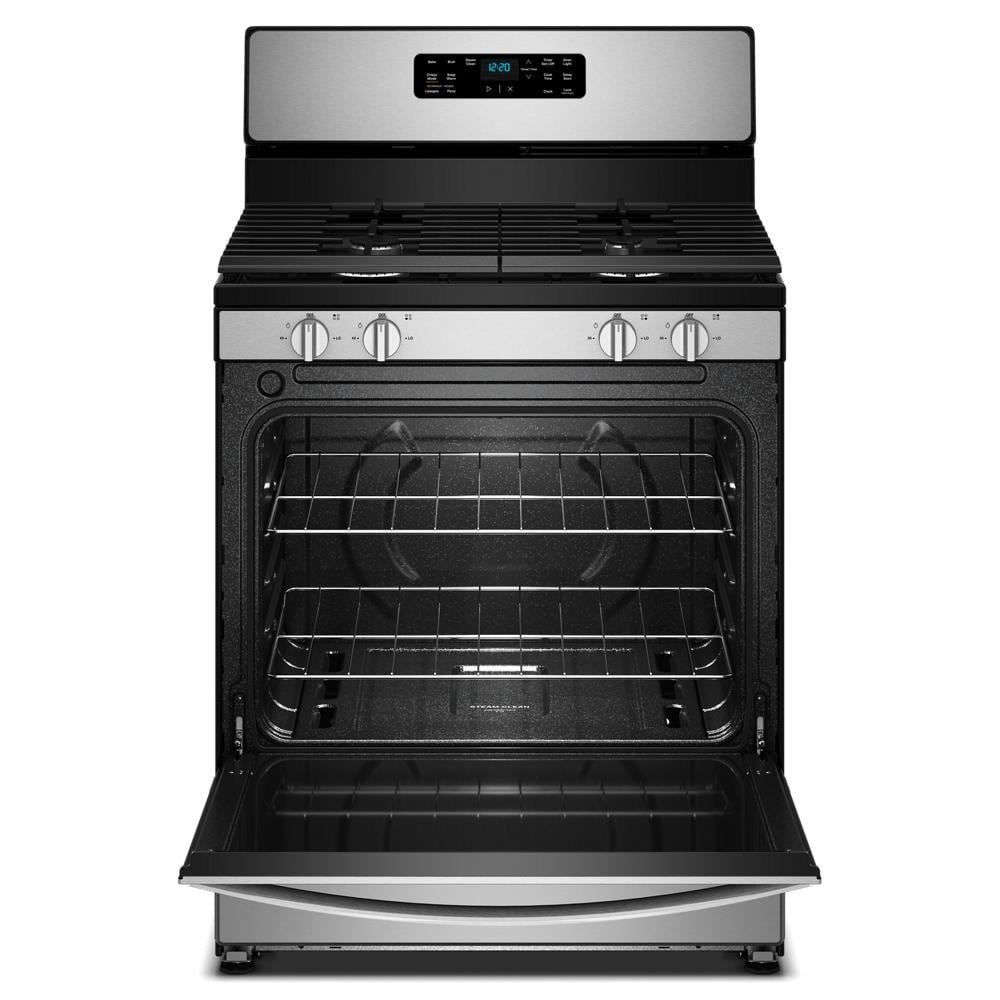 30" Gas Range With Crispy Mode And Dishwasher Safe Grates - Stainless