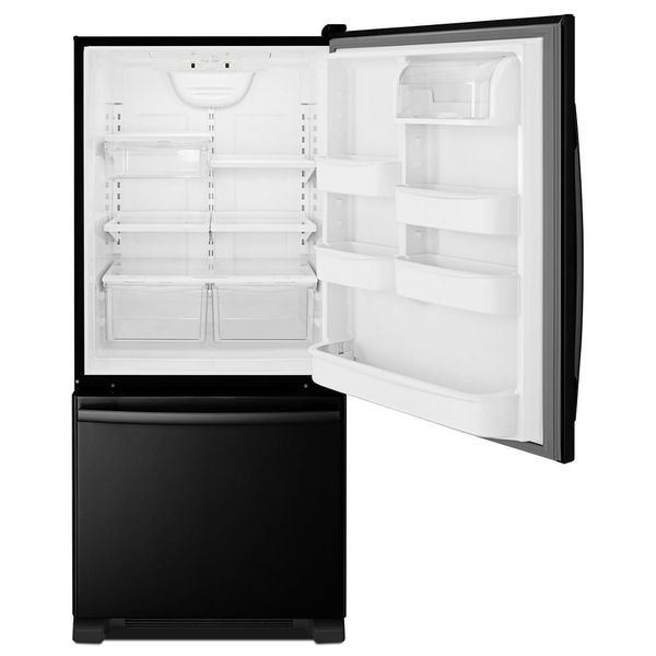 29" Wide Bottom-Freezer Refrigerator With Easyfreezer Pull-Out Drawer, 18 Cu. Ft. Capacity - Black-On-Black