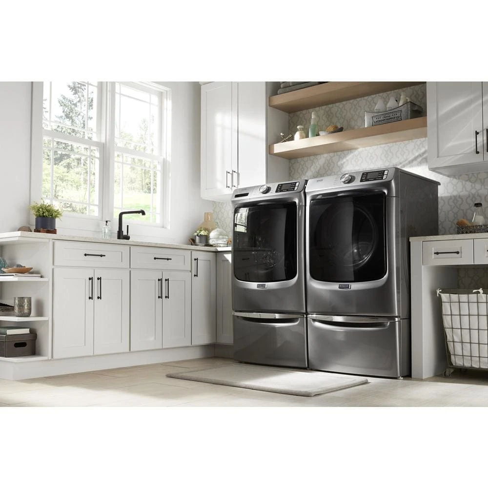 Front Load Electric Dryer With Extra Power And Quick Dry Cycle - 7.3 Cubic Feet - Metallic Slate