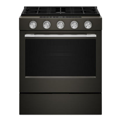 5.0 Cu. Ft. Smart Slide-In Gas Range With Convection Cooking Modes And 2-In-1 Burner - Black Ore