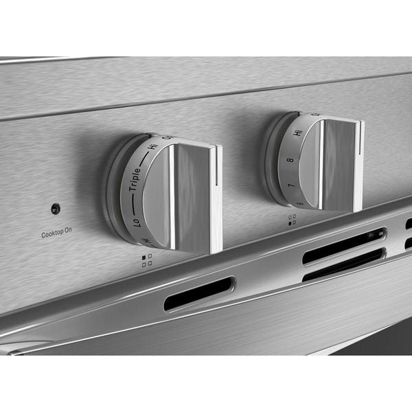 30" Electric Smart Range With Air Cooking Technology, No Preheat Air Fry, High Speed Preheat Oven, Wipeclean Coating, And Steam/Self Clean - Fingerprint Resistant Stainless Steel
