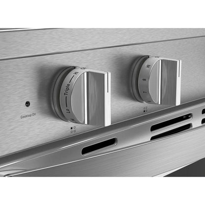 30" Electric Smart Range With Air Cooking Technology, No Preheat Air Fry, High Speed Preheat Oven, Wipeclean Coating, And Steam/Self Clean - Fingerprint Resistant Stainless Steel