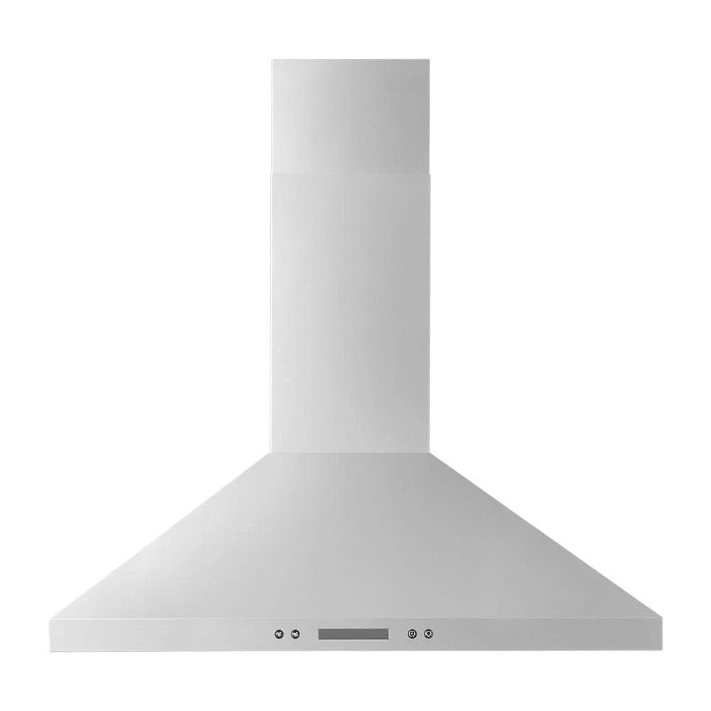 30" Chimney Wall Mount Range Hood With Dishwasher-Safe Grease Filters - Stainless Steel