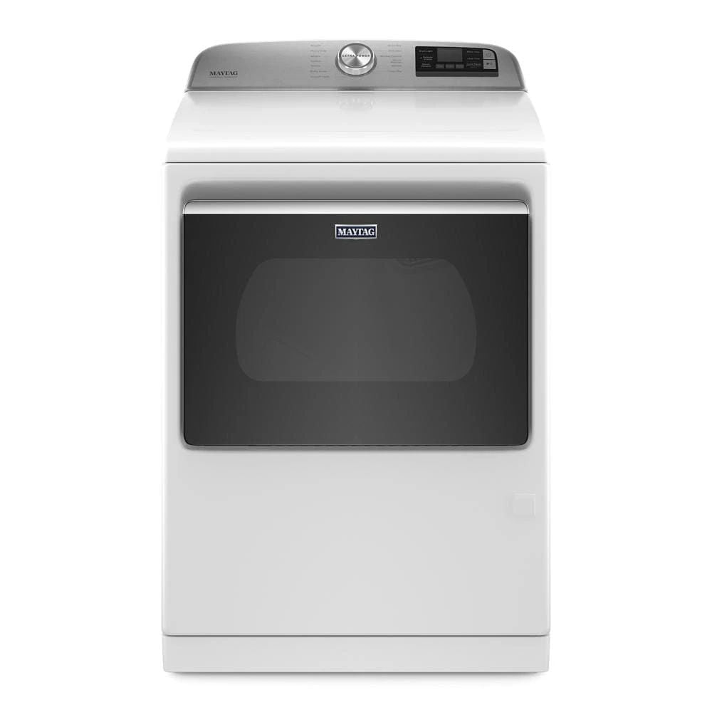 Smart Top Load Gas Dryer With Extra Power, 7.4 Cubic Feet, Hamper Door - White